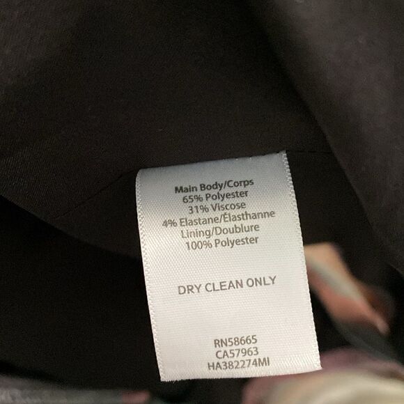 Halogen Pink Grey Black Large Print Plaid Blazer Jacket - Picture 5 of 12